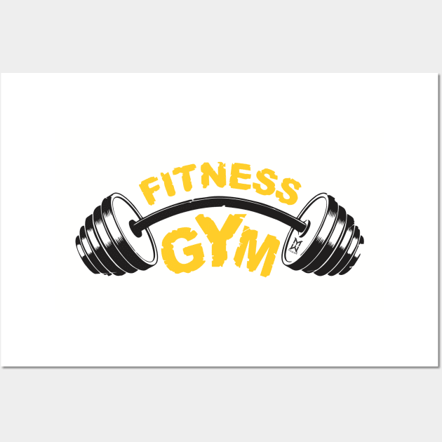 fitness gym Wall Art by mmpower